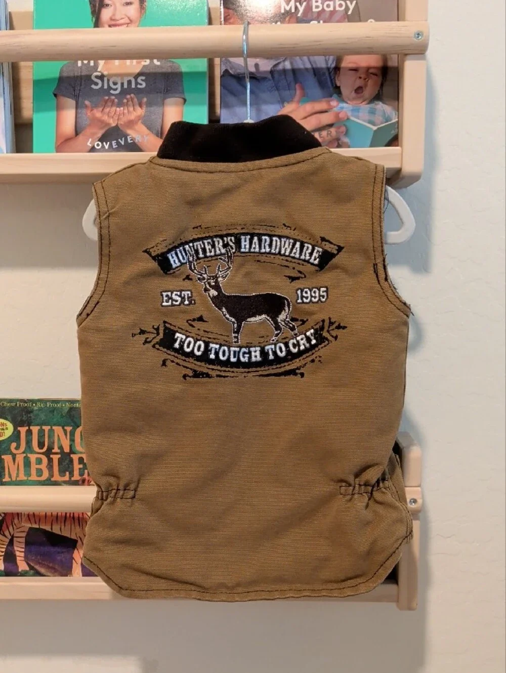 Kids Tan Vest - Rugged Outdoor Style